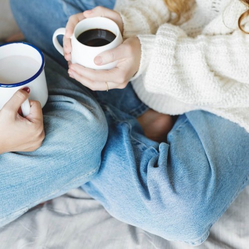 women-couple-with-hot-drinks-in-winter-YW35ZFL Gateway to Solutions | Fighting Winter Blues