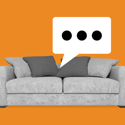 Couch with Chat glyph above it