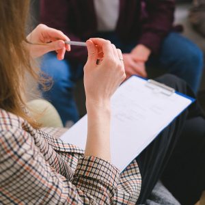 A one on one Individual therapy session